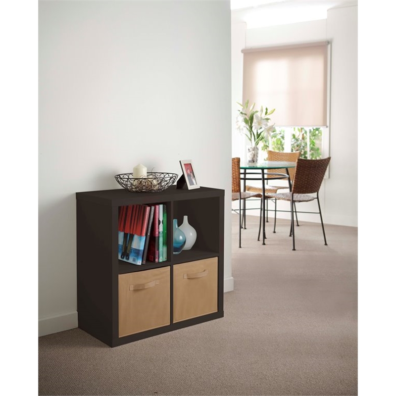Clever Cube Storage System 2x2 760x390x760mm Black Bunnings Warehouse