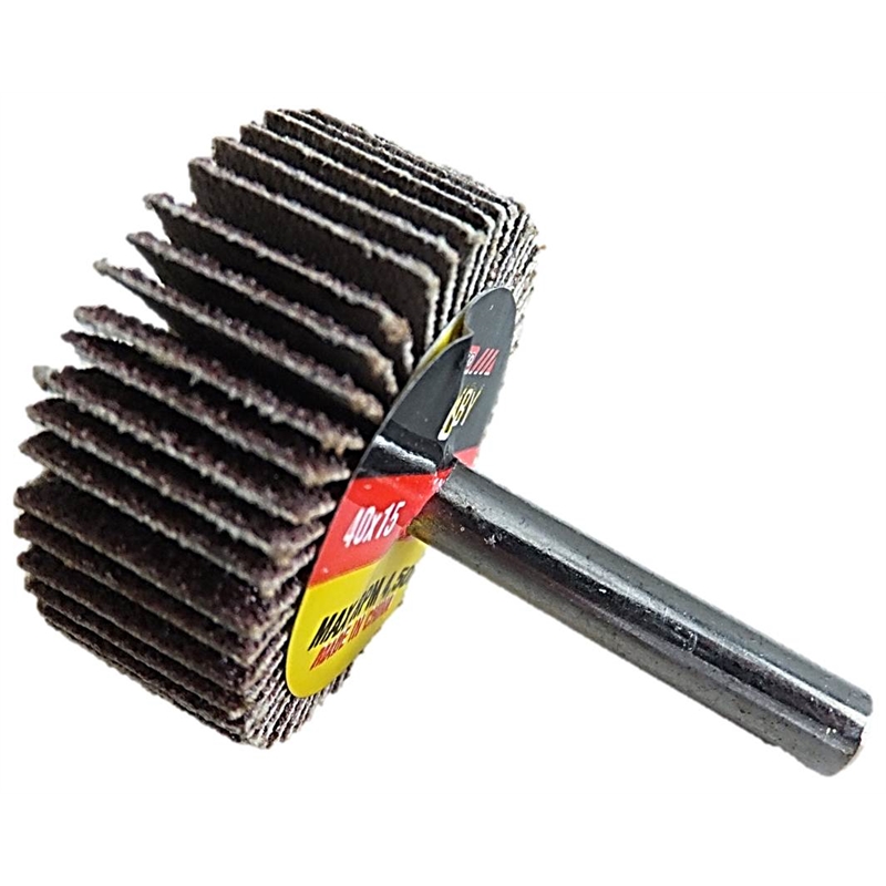 Josco Brumby Course Sanding Flap Wheel 40mm 60g Bunnings Warehouse