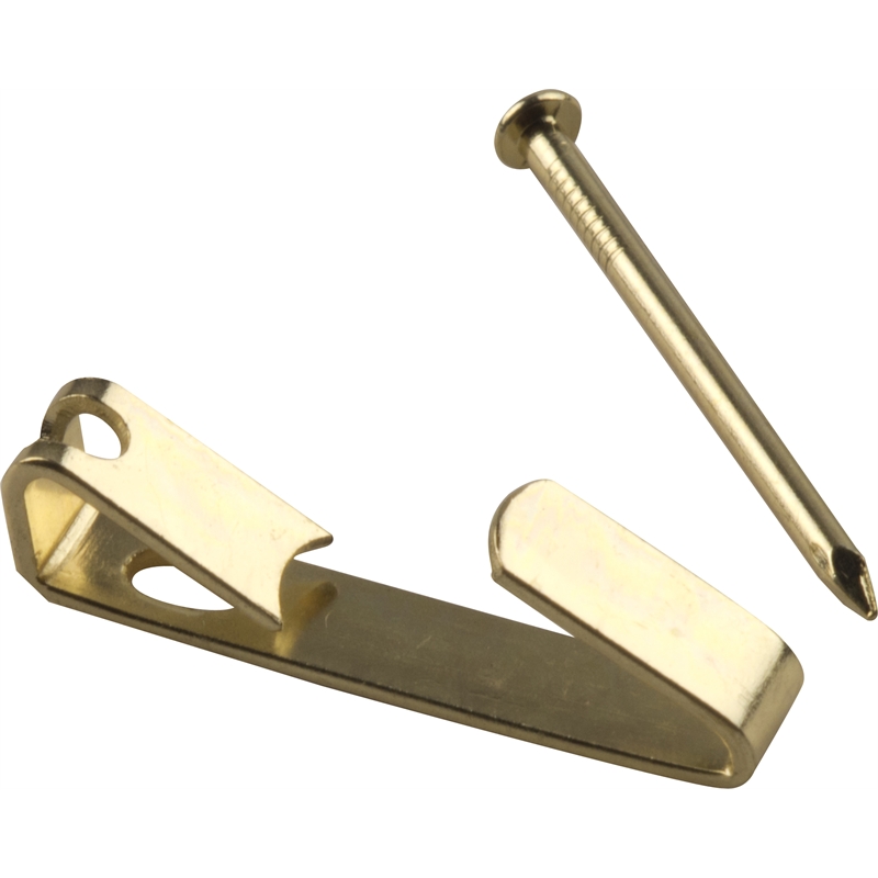 TIC Picture Hanging Hook Angle Drive 20kg Brass Plated | Bunnings Warehouse