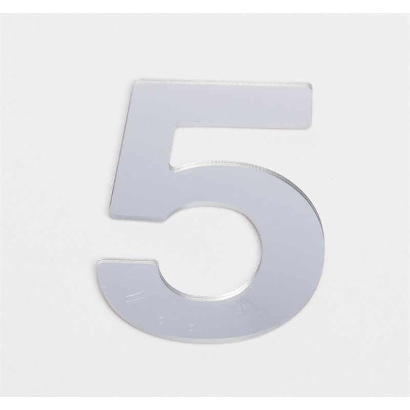 Sandleford Self Adhesive Number "5" 25mm Silver Bunnings Warehouse