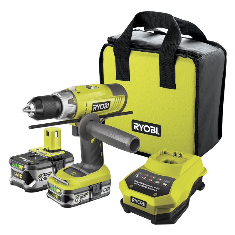 Ryobi One+ Cordless Impact Drill Kit 18V SKU 00231243 Bunnings Warehouse