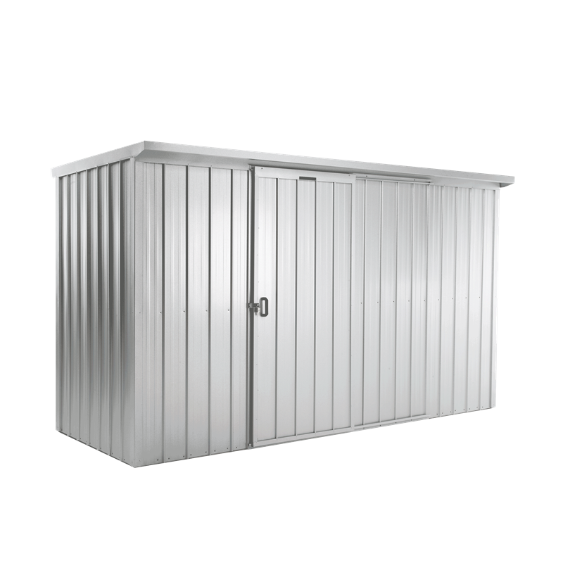 Duratuf Kiwi KL3 Garden Shed 3.380 x 1.210m Zinc  Bunnings Warehouse