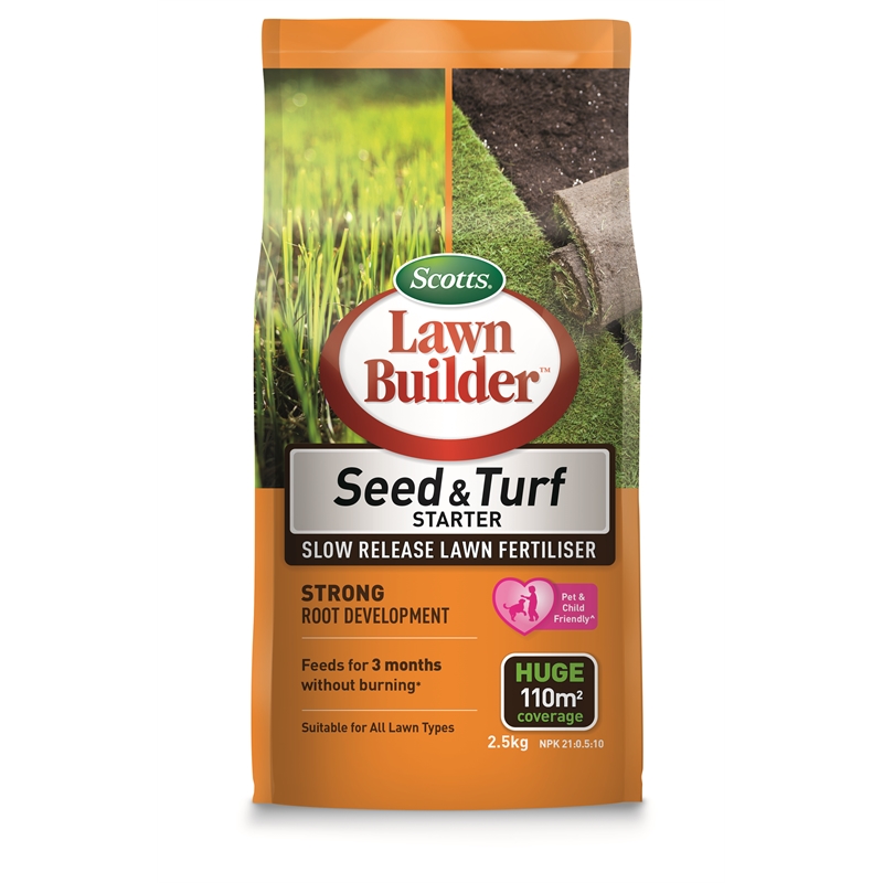 Scotts 2.5kg Lawn Builder Seed and Turf Starter | Bunnings Warehouse