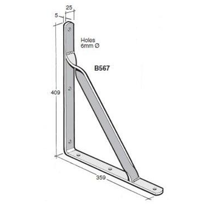 Bowmac Angle Bracket (with Gusset) B567 Bunnings Warehouse