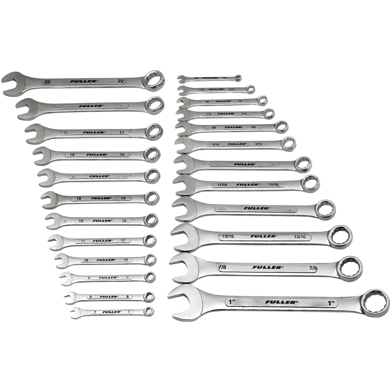 Fuller Wrench/Spanner Set 24pc Ring & Open Ended Metric/Imperial