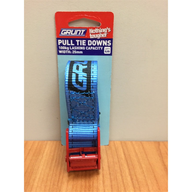 Grunt Pull Tie Down Lashing Strap 25mm x 4m Bunnings Warehouse