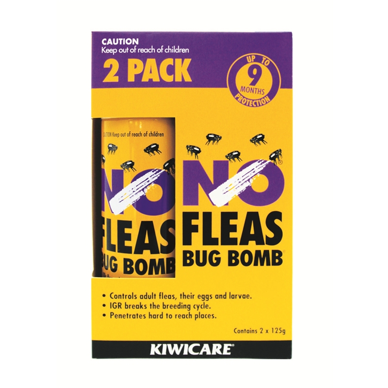 Kiwicare No Fleas Bug Bomb 125g 2pk Bunnings Warehouse 