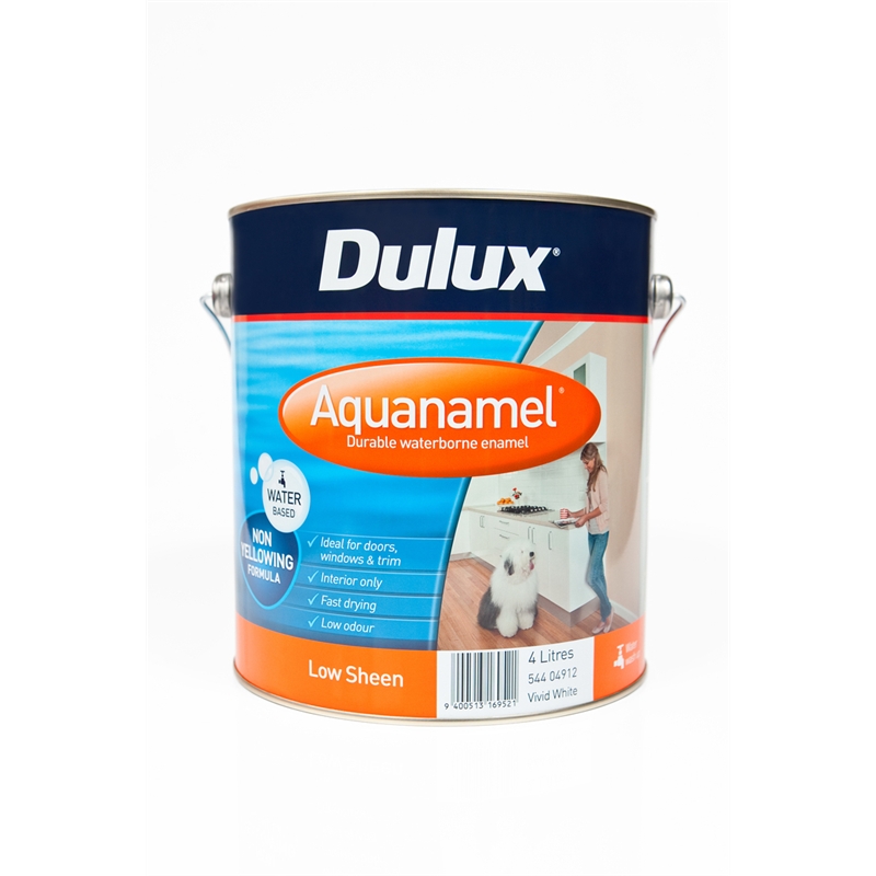 Dulux Aquanamel Low Sheen 4L Deep Base Bunnings Warehouse
