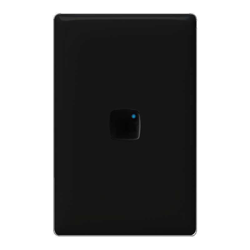 HPM Linea Universal Push Button Dimmer 450VA Black Bunnings Warehouse