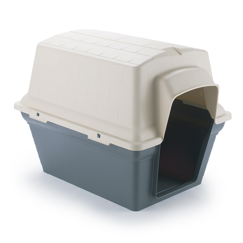 LazyPets 1004 x 745 x 765mm Grey Plastic Dog Kennel Bunnings Warehouse