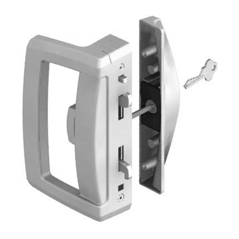 Lockwood Aria Endeavour Sliding Door Lock Black Bunnings Warehouse
