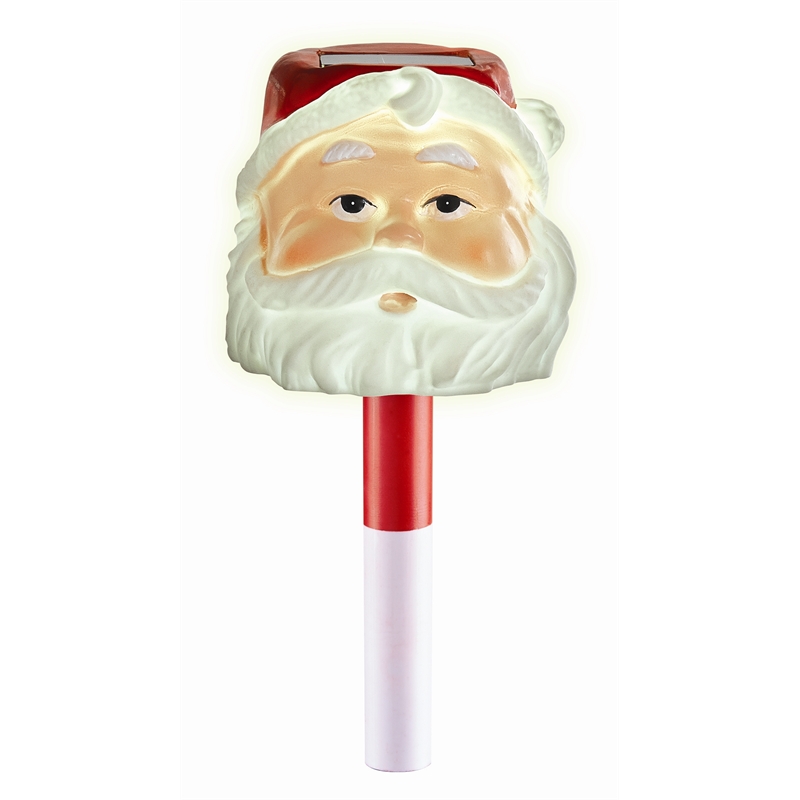 Solar Magic Festive Solar Stake Santa Head 20cm SKU 04351567 | Bunnings ...