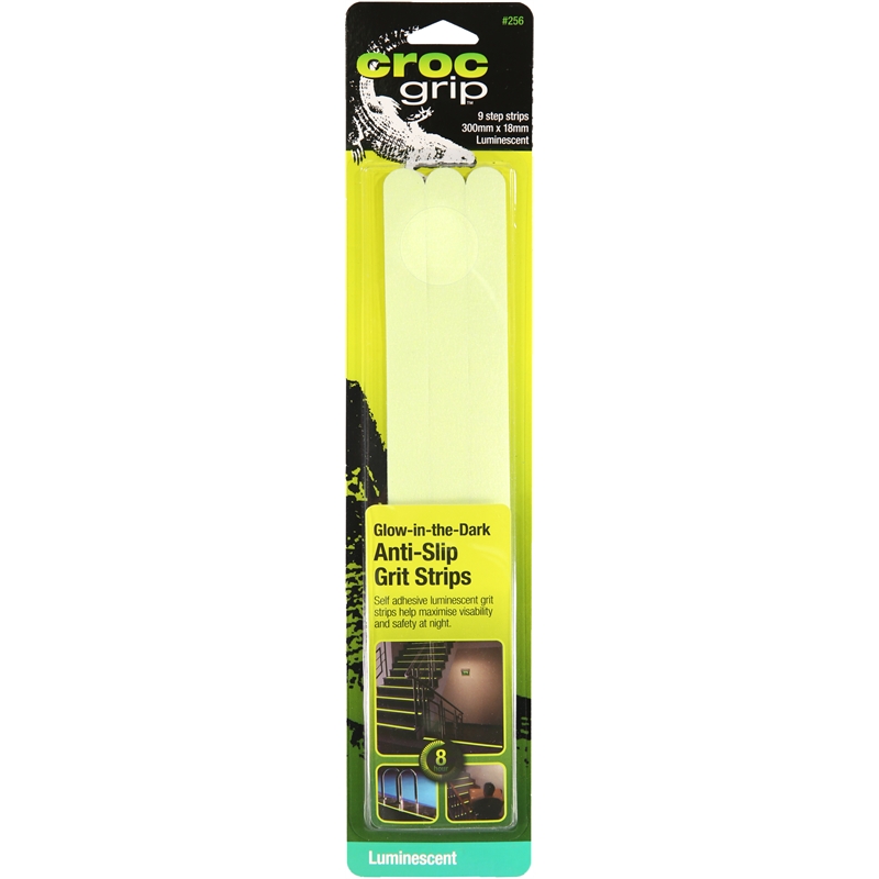 Croc Grip™ AntiSlip Luminescent Grit Strips 300x18mm Bunnings Warehouse
