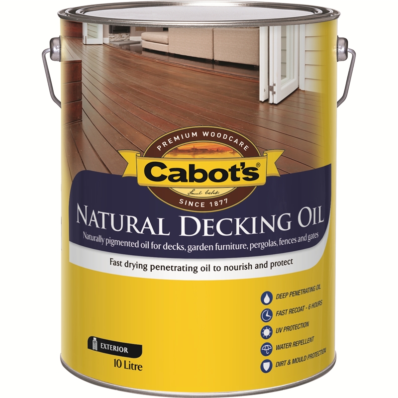 Cabots Natural Decking Oil 10L Kwila | Bunnings Warehouse