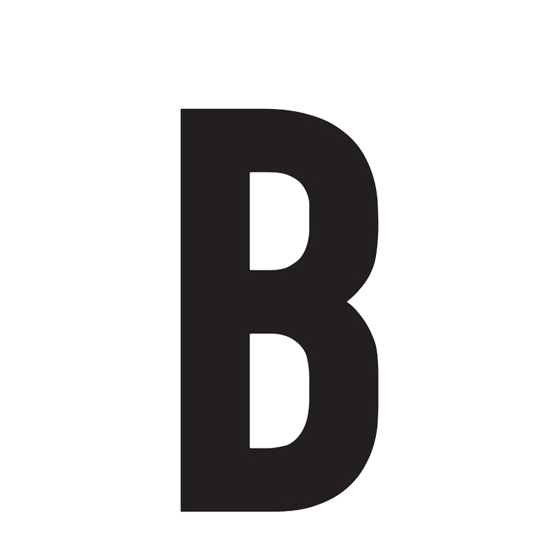 Sandleford Cut Out Letter "B" 85mm Black Self Adhesive | Bunnings Warehouse