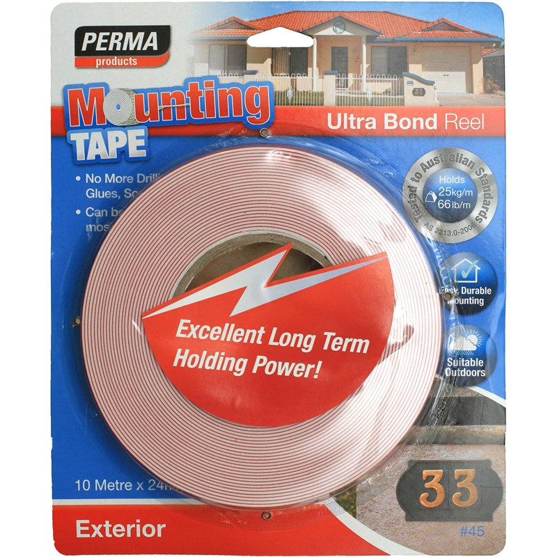 Perma Mounting Tape Ultra Bond Reel Exterior 10m Bunnings Warehouse